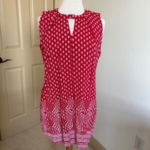 COCO + CARMEN red sleeveless tunic top